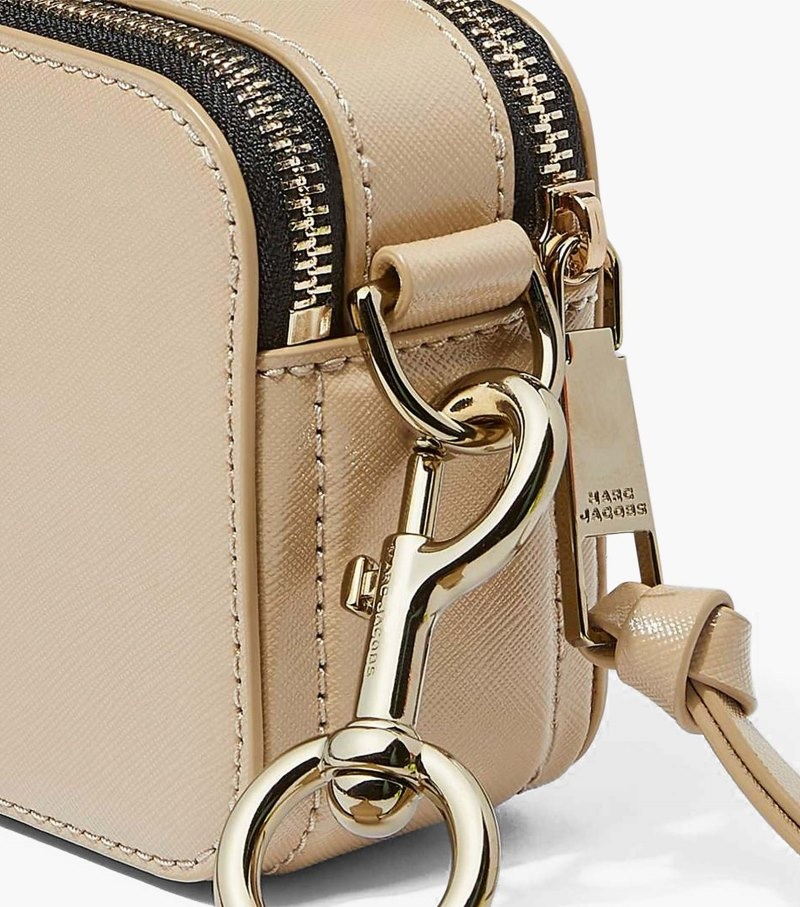 Camera Bolsas Marc Jacobs The Snapshot DTM Feminino Caqui | KN9-8441