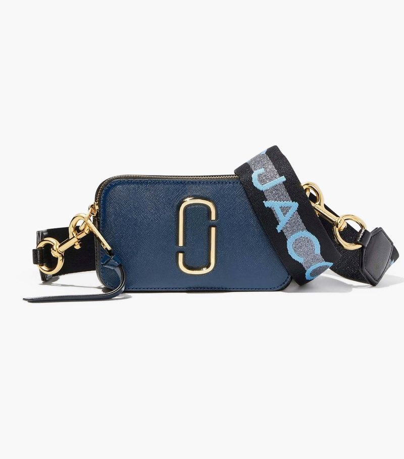 Camera Bolsas Marc Jacobs The Snapshot Feminino Azuis Multicoloridas | SB4-1917