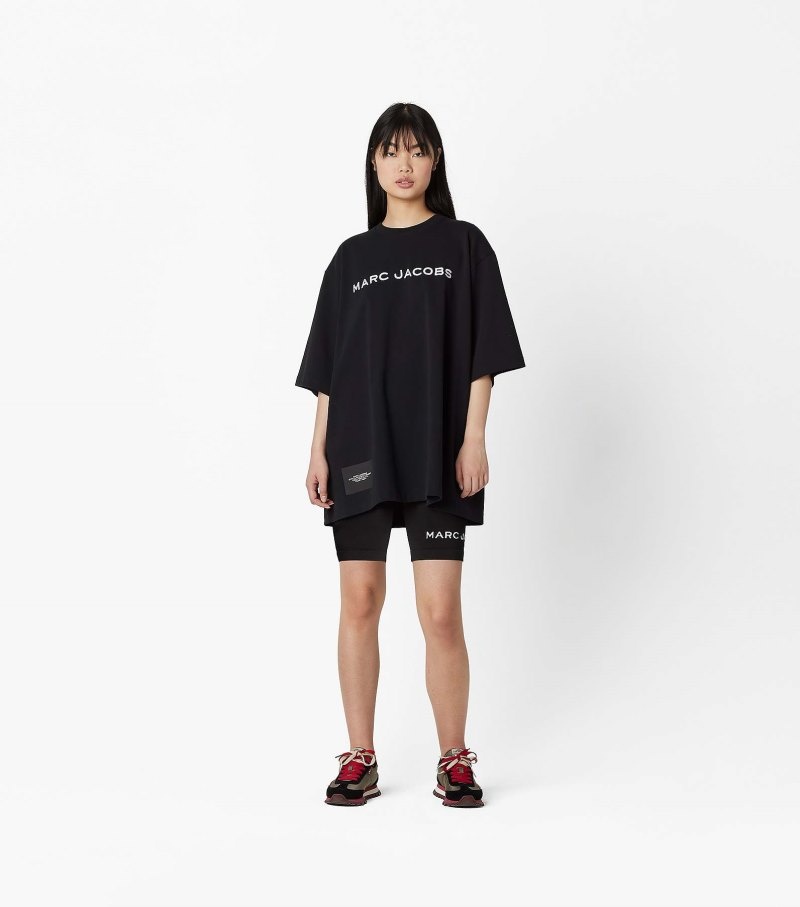 Camiseta Marc Jacobs The Big T-Shirt Feminino Pretas | RK5-9221