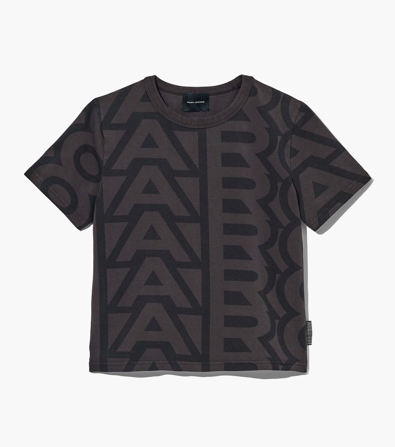 Camiseta Marc Jacobs The Monogram Baby T-Shirt Feminino Pretas Cinzentas | AX0-4269