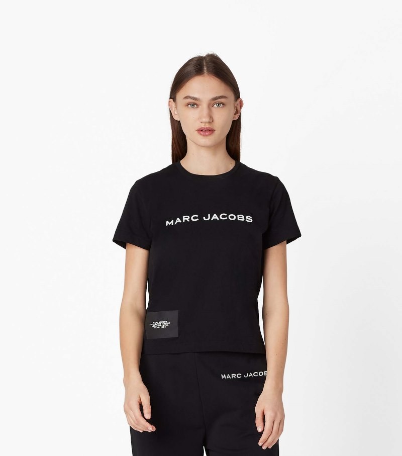 Camiseta Marc Jacobs The T-Shirt Feminino Pretas | JL9-4230