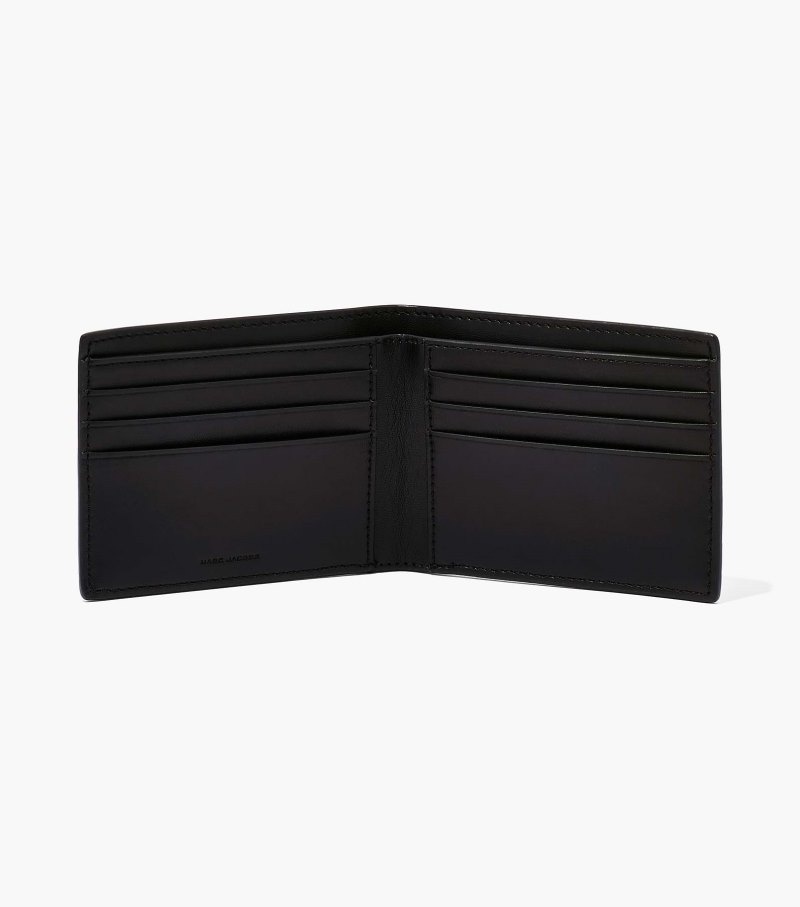 Carteiras Marc Jacobs The Couro Billfold Wallet Feminino Pretas | MI5-1330