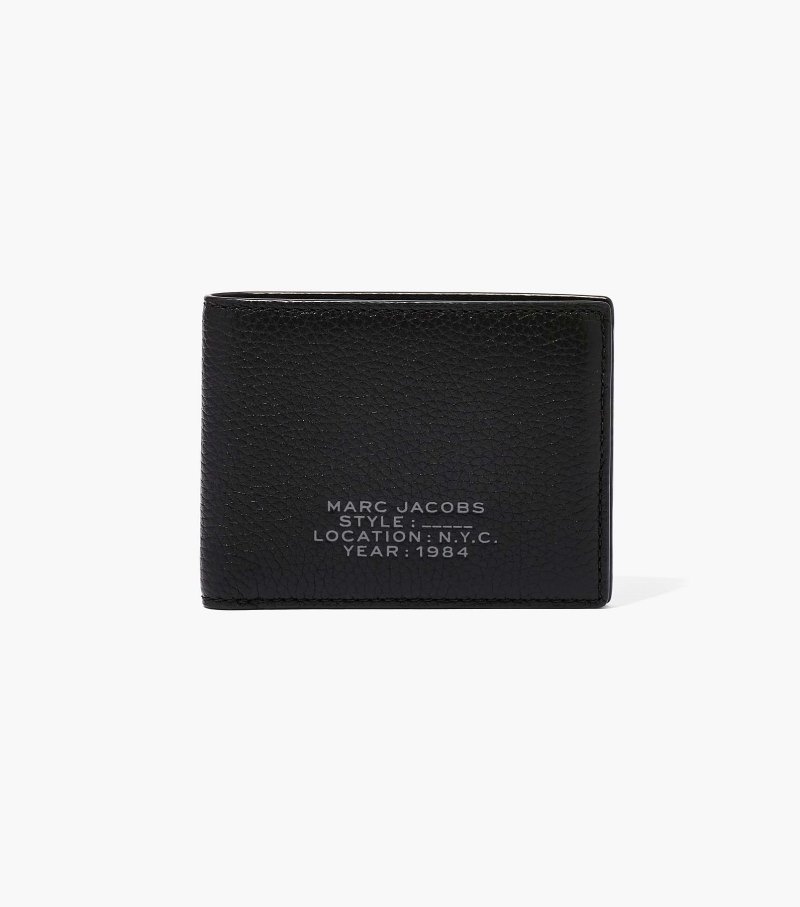 Carteiras Marc Jacobs The Couro Billfold Wallet Feminino Pretas | MI5-1330