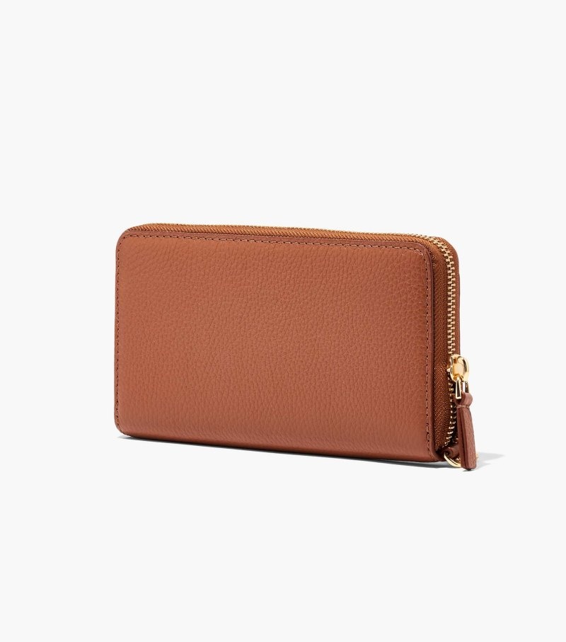 Carteiras Marc Jacobs The Couro Continental Wallet Feminino Chocolate | ES2-3429