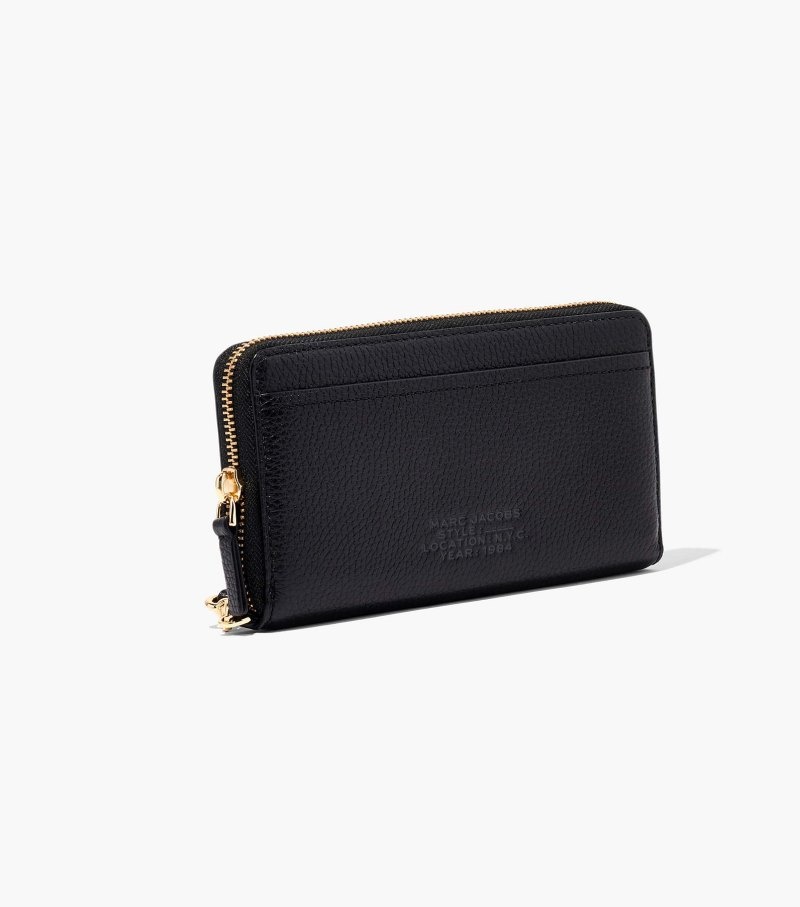 Carteiras Marc Jacobs The Couro Continental Wallet Feminino Pretas | BS8-1714