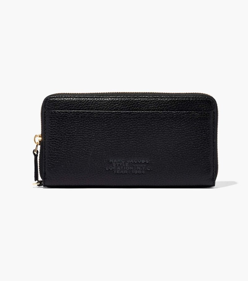 Carteiras Marc Jacobs The Couro Continental Wallet Feminino Pretas | BS8-1714