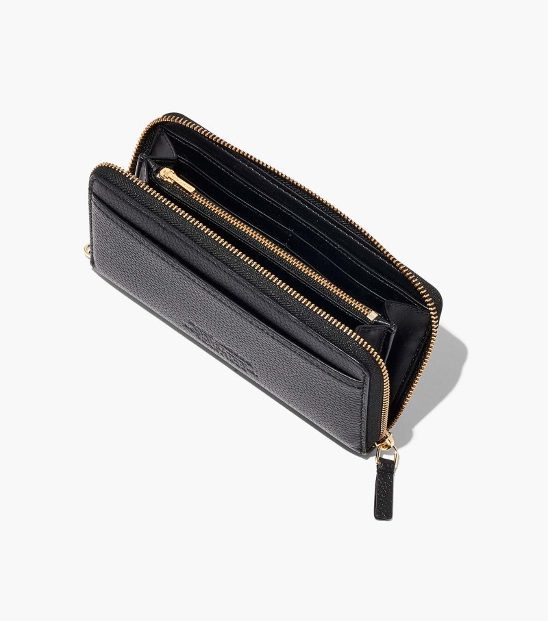 Carteiras Marc Jacobs The Couro Continental Wallet Feminino Pretas | BS8-1714