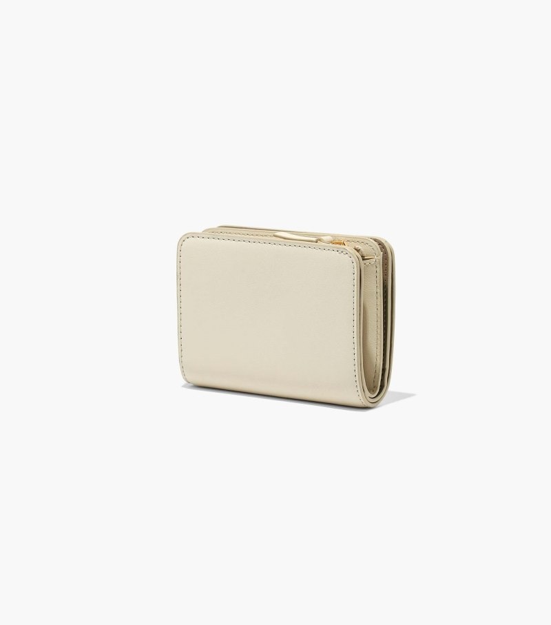 Carteiras Marc Jacobs The J Marc Mini Compact Wallet Feminino Branco | SX3-1706