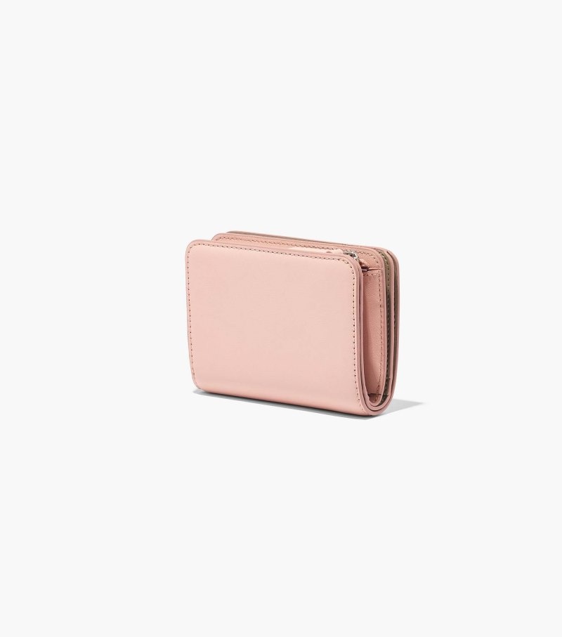 Carteiras Marc Jacobs The J Marc Mini Compact Wallet Feminino Rosa | FP8-1811