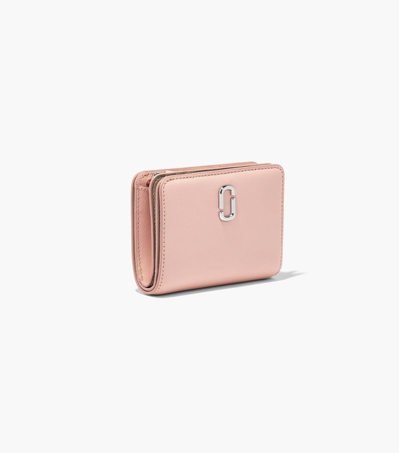 Carteiras Marc Jacobs The J Marc Mini Compact Wallet Feminino Rosa | FP8-1811