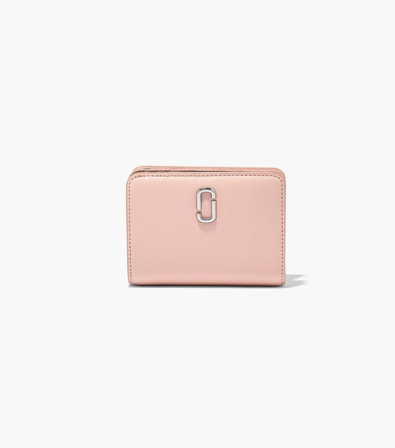 Carteiras Marc Jacobs The J Marc Mini Compact Wallet Feminino Rosa | FP8-1811