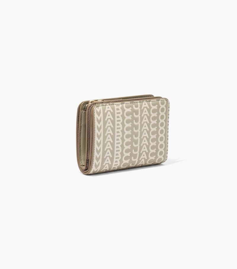 Carteiras Marc Jacobs The Mini Compact Wallet Feminino Caqui | GN2-2688