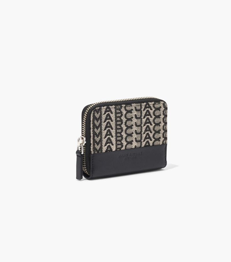 Carteiras Marc Jacobs The Monogram Zip Around Wallet Feminino Bege Multicoloridas | NX3-4113