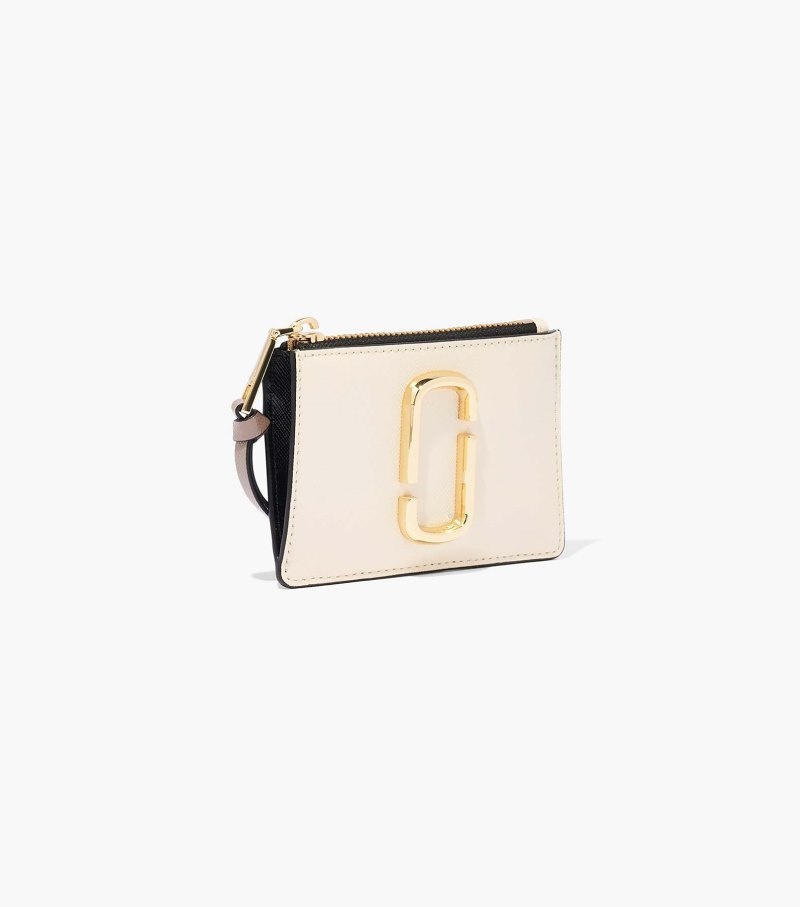 Carteiras Marc Jacobs The Snapshot Top Zip Multi Wallet Feminino Branco Multicoloridas | KT4-6156