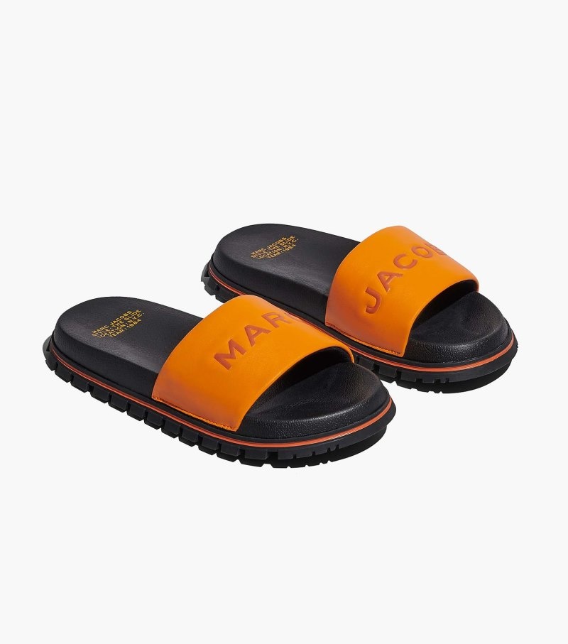 Chinelos Marc Jacobs The Chinelos Feminino Laranja | FD5-6484