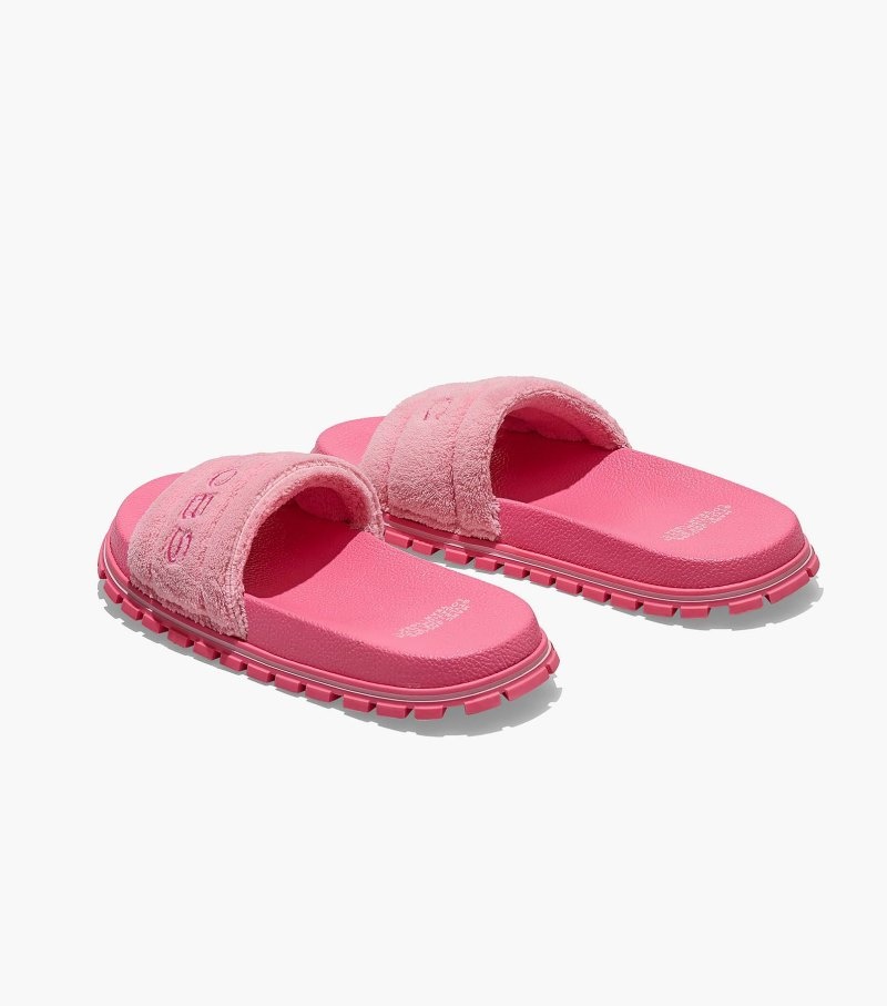 Chinelos Marc Jacobs The Terry Chinelos Feminino Rosa | ZM8-2794