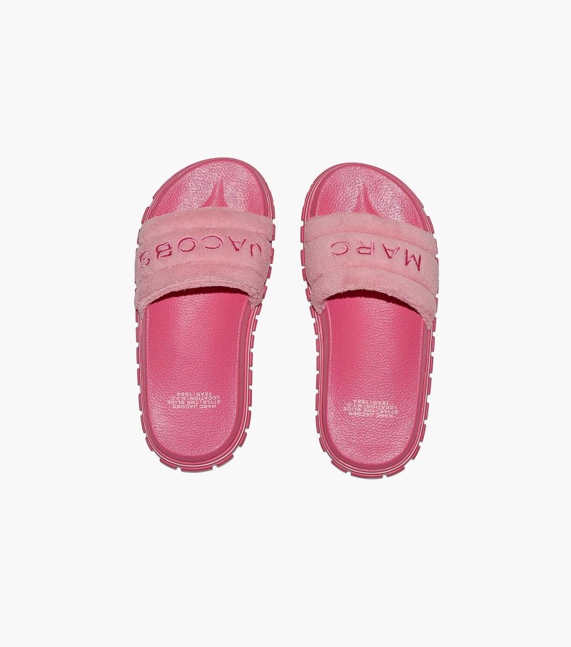 Chinelos Marc Jacobs The Terry Chinelos Feminino Rosa | ZM8-2794