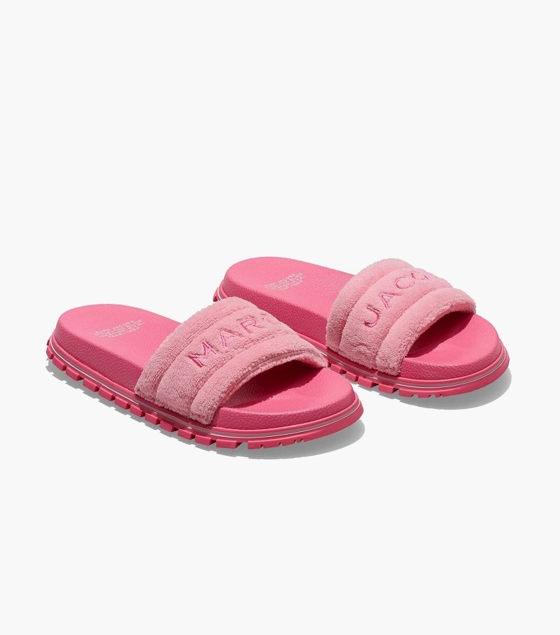 Chinelos Marc Jacobs The Terry Chinelos Feminino Rosa | ZM8-2794