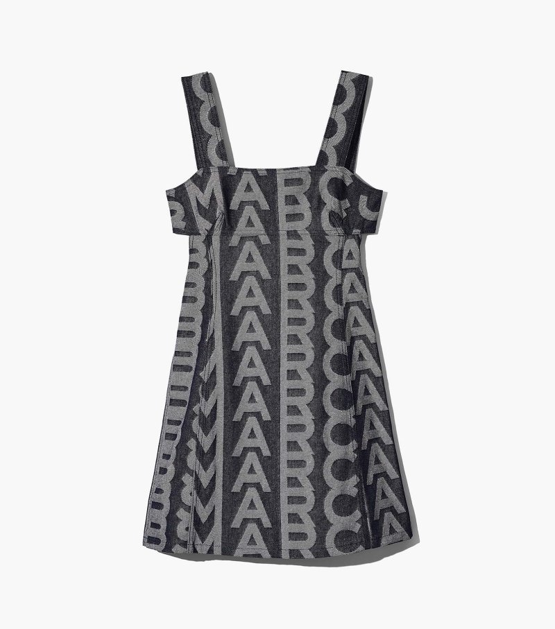 Vestidos Marc Jacobs The Monogram Denim Cutout Vestidos Feminino Azuis | FU8-2299