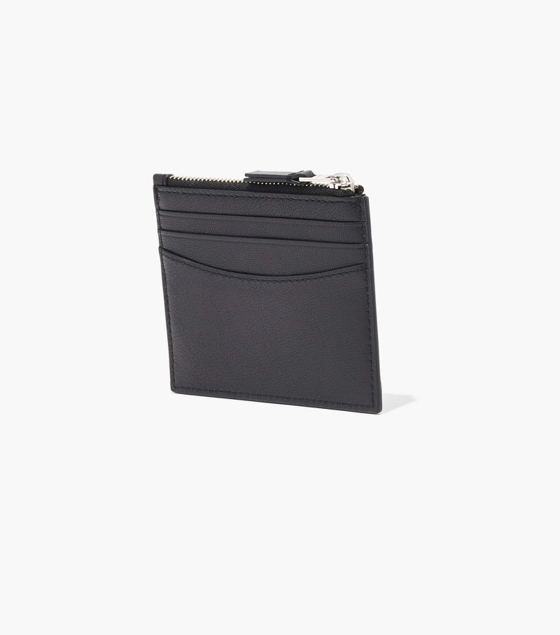 Estojo De Cartão Marc Jacobs The Slim 84 Zip Card Case Feminino Pretas | HV1-3563