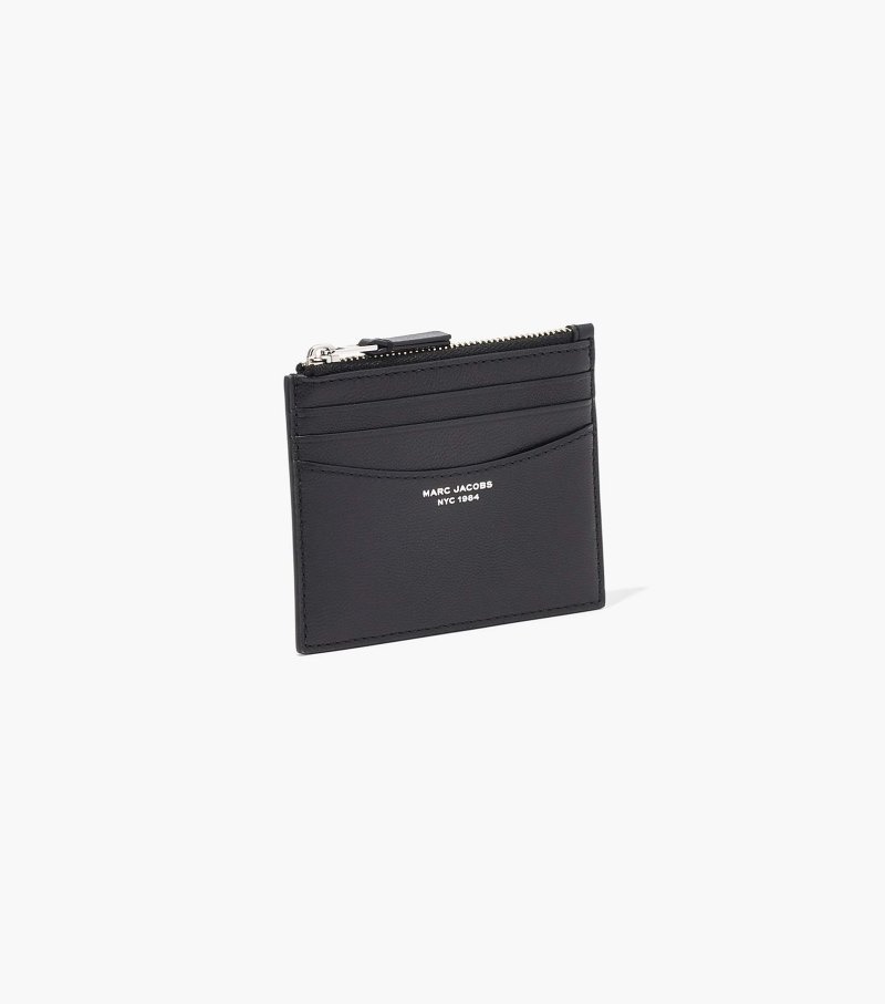 Estojo De Cartão Marc Jacobs The Slim 84 Zip Card Case Feminino Pretas | HV1-3563