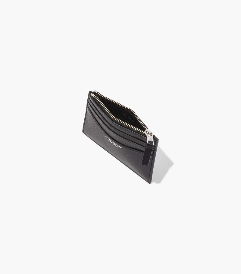 Estojo De Cartão Marc Jacobs The Slim 84 Zip Card Case Feminino Pretas | HV1-3563