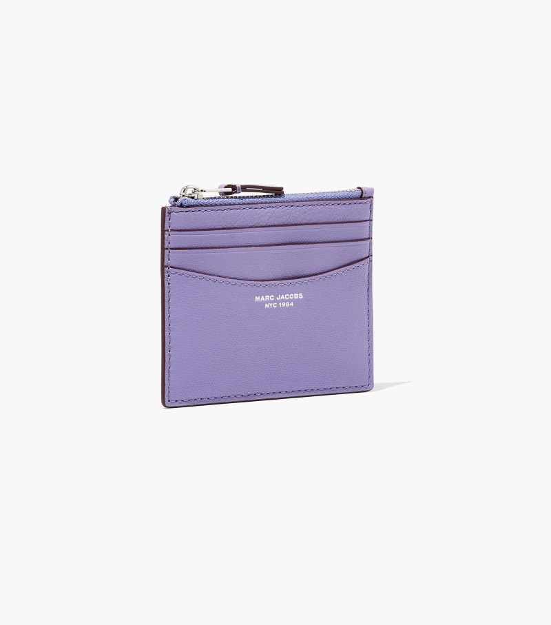 Estojo De Cartão Marc Jacobs The Slim 84 Zip Card Case Feminino Roxo | VO7-1844