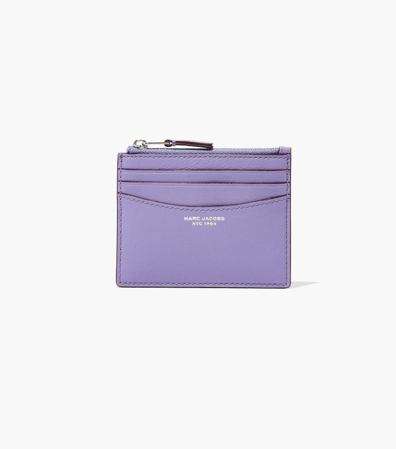 Estojo De Cartão Marc Jacobs The Slim 84 Zip Card Case Feminino Roxo | VO7-1844