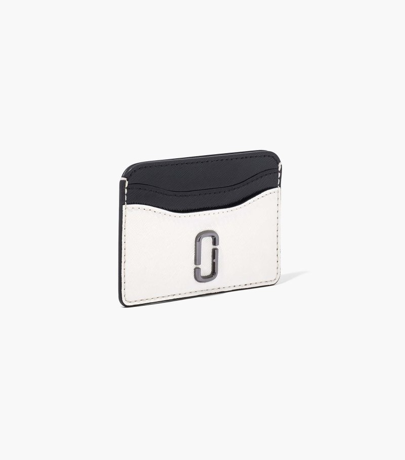 Estojo De Cartão Marc Jacobs The Snapshot Card Case Feminino Pretas Branco | UB8-2835