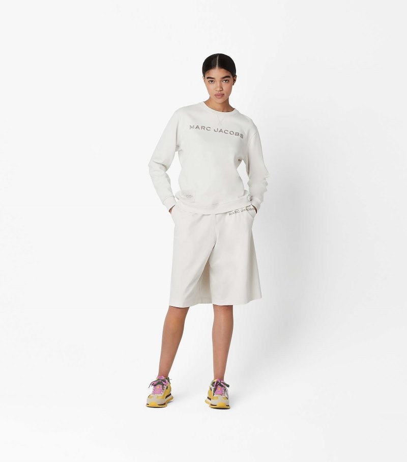 Moletons Marc Jacobs The Sweatshirt Feminino Branco | TU0-7934