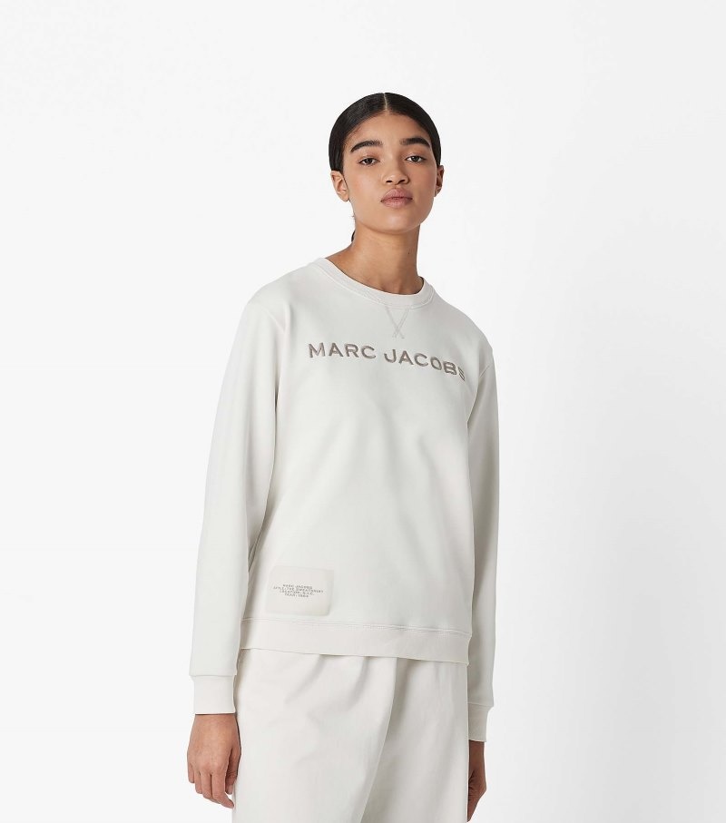 Moletons Marc Jacobs The Sweatshirt Feminino Branco | TU0-7934