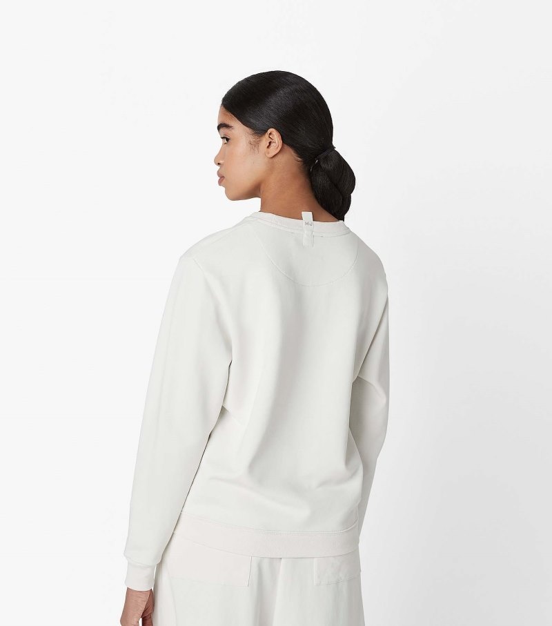 Moletons Marc Jacobs The Sweatshirt Feminino Branco | TU0-7934