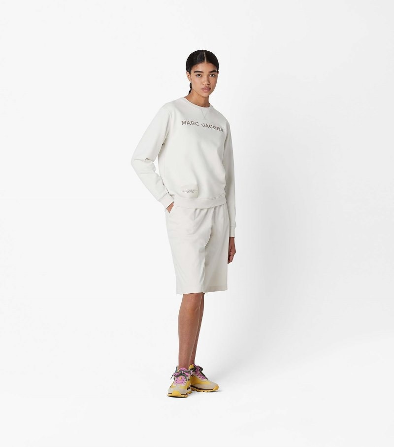 Moletons Marc Jacobs The Sweatshirt Feminino Branco | TU0-7934