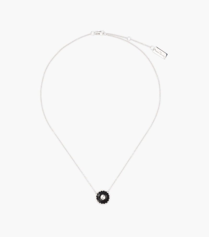 Pingentes Marc Jacobs The Medallion Pendant Feminino Pretas Prateadas | JV3-1203