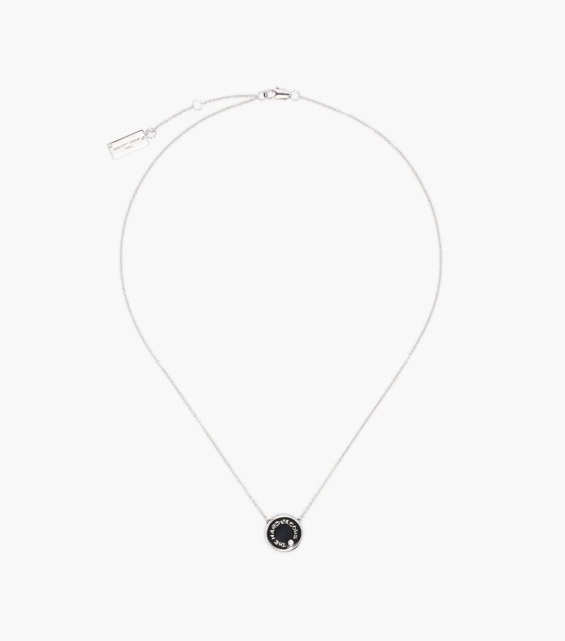 Pingentes Marc Jacobs The Medallion Pendant Feminino Pretas Prateadas | JV3-1203