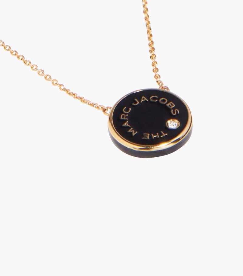 Pingentes Marc Jacobs The Medallion Pendant Feminino Creme Douradas | VI2-1255