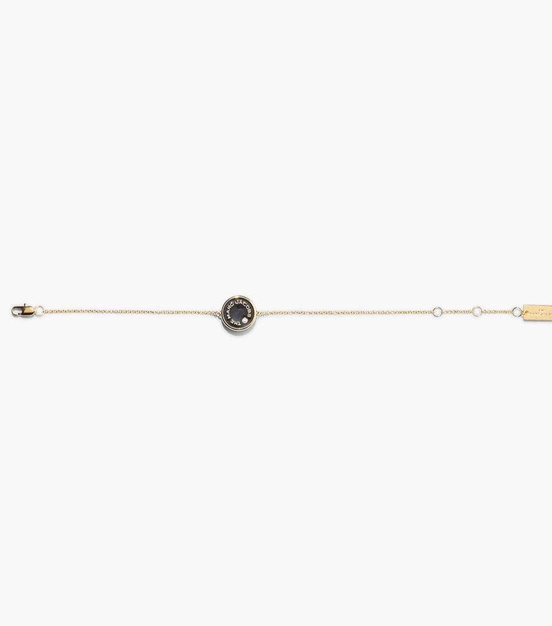 Pulseira Marc Jacobs The Medallion Bracelet Feminino Pretas Douradas | CZ7-0058