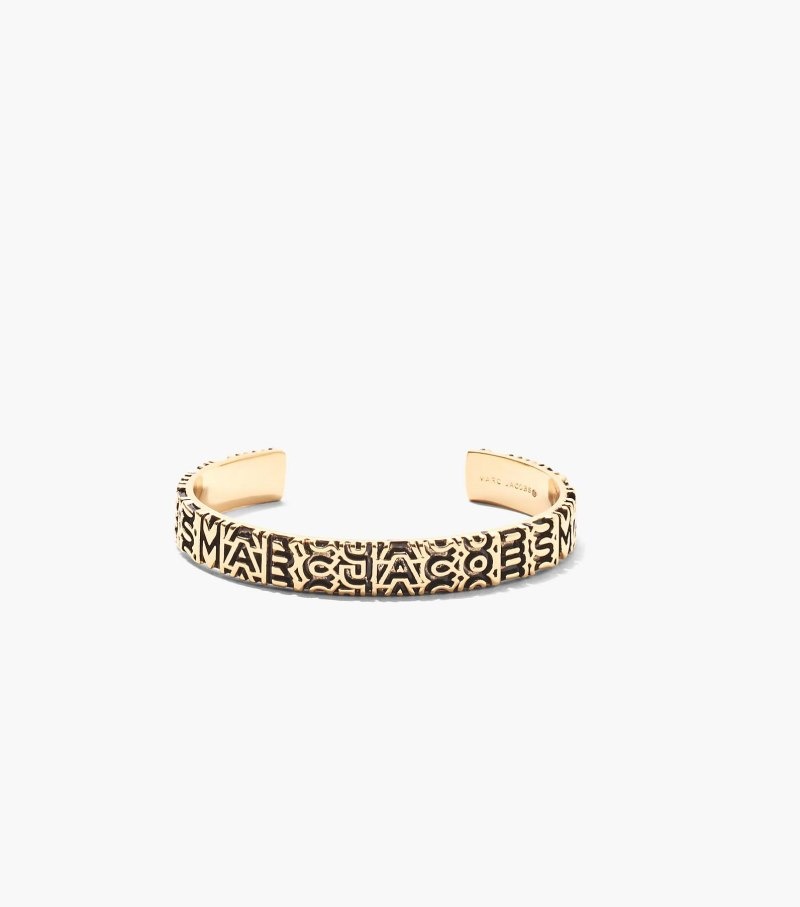 Pulseira Marc Jacobs The Monogram Engraved Bracelet Feminino Douradas | SZ1-5415