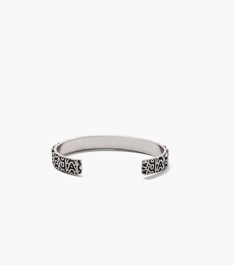 Pulseira Marc Jacobs The Monogram Engraved Bracelet Feminino Prateadas | DH3-7172