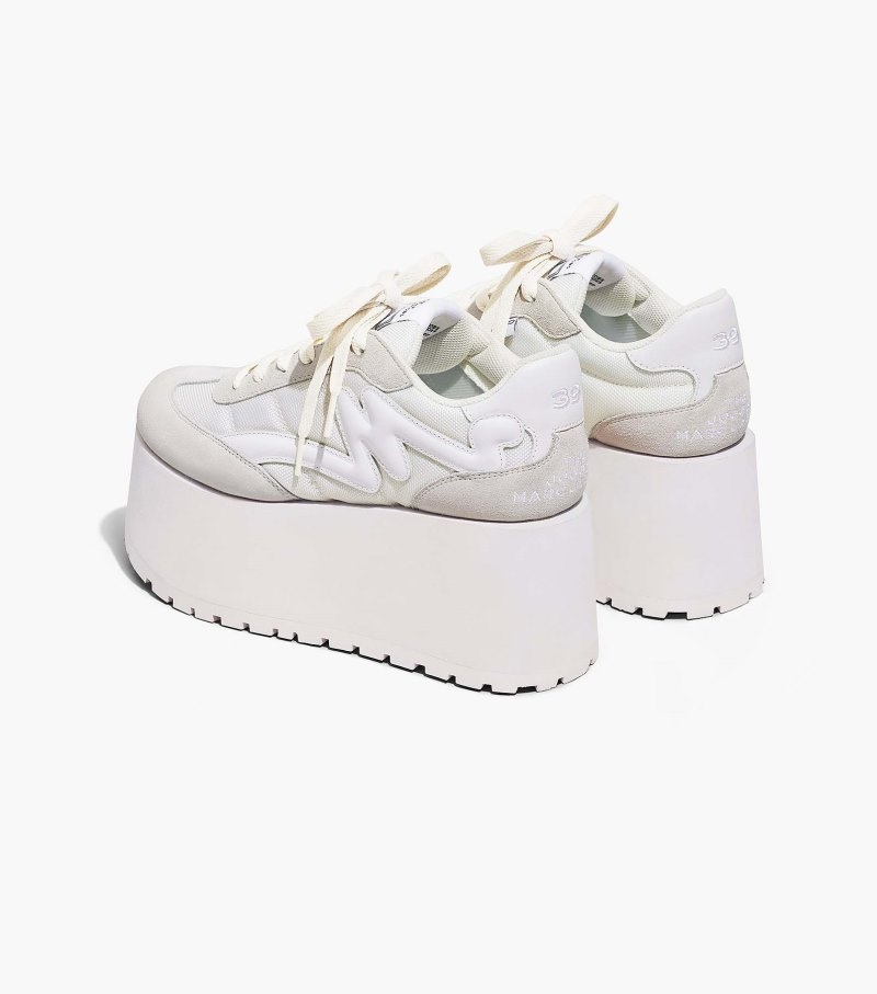 Sapatilhas Marc Jacobs The Plataforma Jogger Feminino Branco | FE2-3857