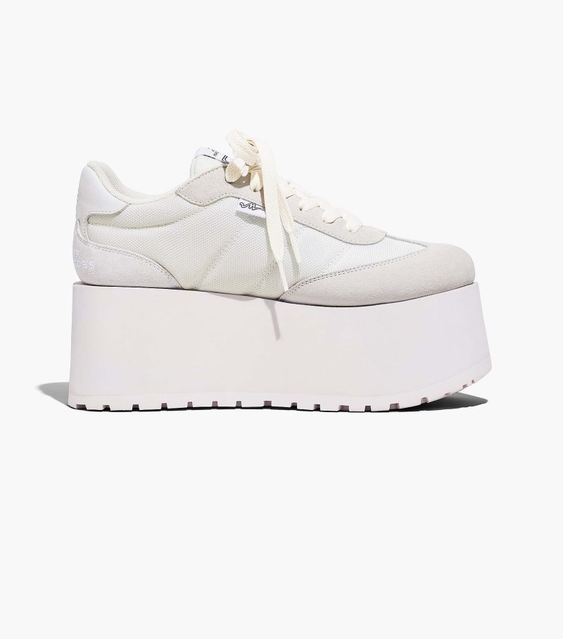 Sapatilhas Marc Jacobs The Plataforma Jogger Feminino Branco | FE2-3857