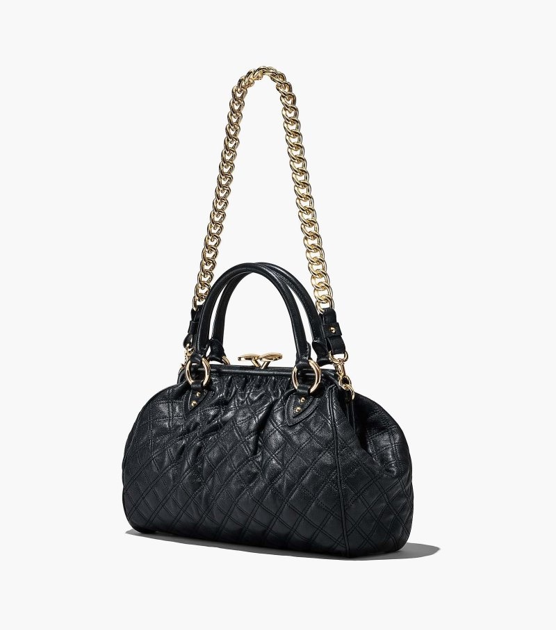 Stam Bolsas Marc Jacobs Re-Edition Acolchoado Couro Stam Bag Feminino Pretas | IP6-5085