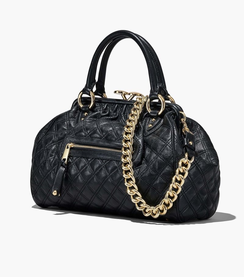 Stam Bolsas Marc Jacobs Re-Edition Acolchoado Couro Stam Bag Feminino Pretas | IP6-5085