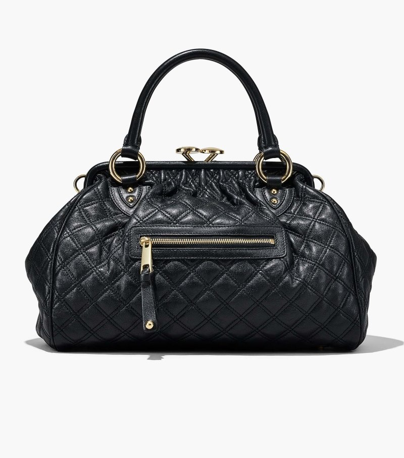 Stam Bolsas Marc Jacobs Re-Edition Acolchoado Couro Stam Bag Feminino Pretas | IP6-5085