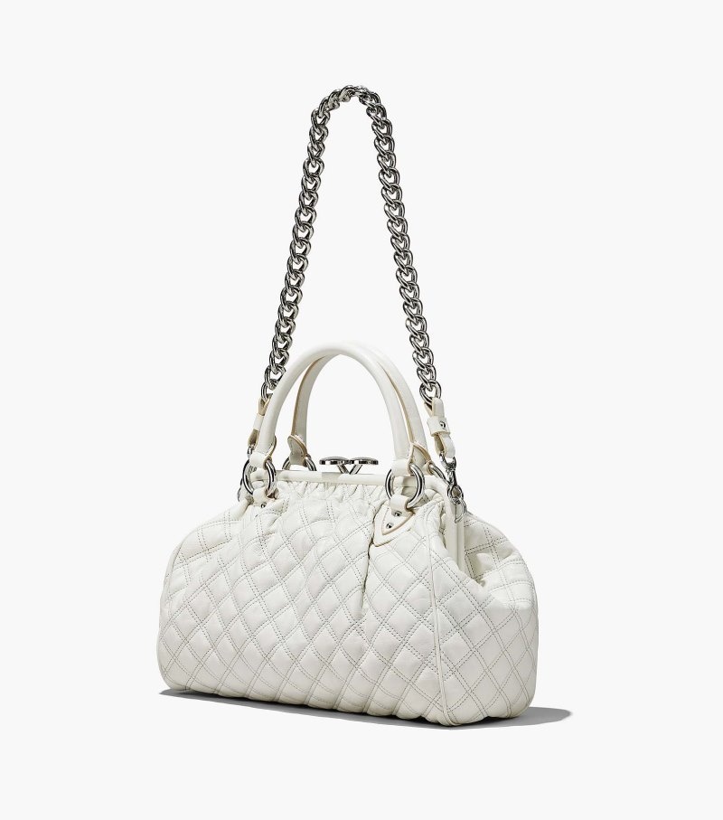 Stam Bolsas Marc Jacobs Re-Edition Acolchoado Couro Stam Bag Feminino Branco | LZ6-4068