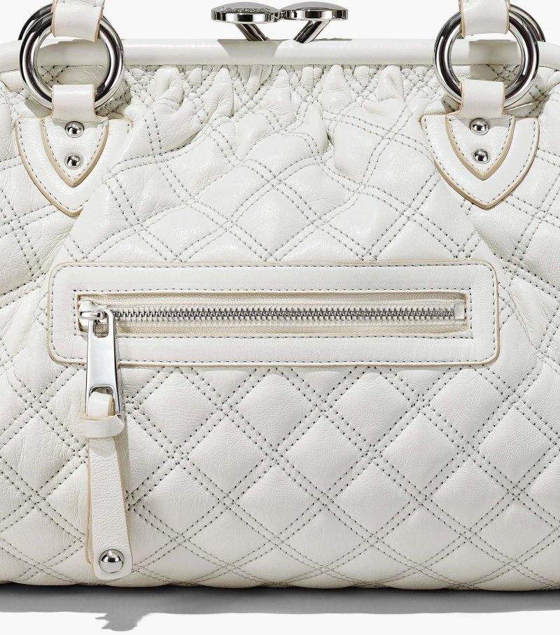 Stam Bolsas Marc Jacobs Re-Edition Acolchoado Couro Stam Bag Feminino Branco | LZ6-4068