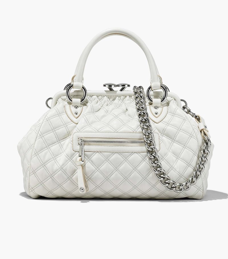 Stam Bolsas Marc Jacobs Re-Edition Acolchoado Couro Stam Bag Feminino Branco | LZ6-4068