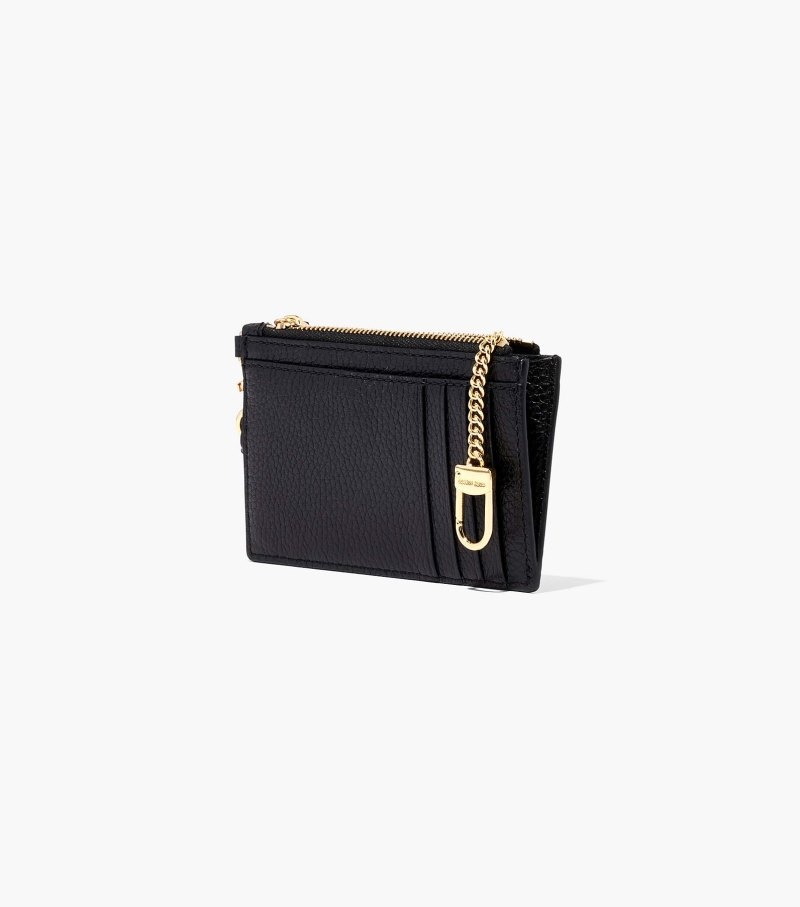 Wristlet Marc Jacobs The Couro Top Zip Wristlet Feminino Pretas | HE8-8546