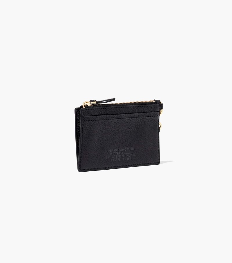 Wristlet Marc Jacobs The Couro Top Zip Wristlet Feminino Pretas | HE8-8546