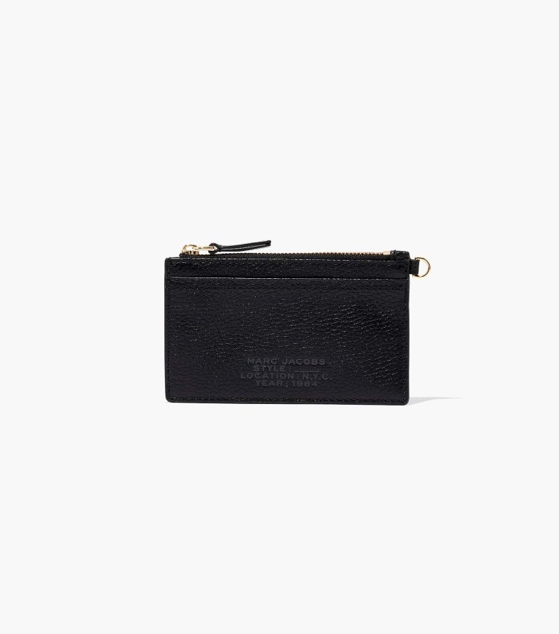 Wristlet Marc Jacobs The Couro Top Zip Wristlet Feminino Pretas | HE8-8546